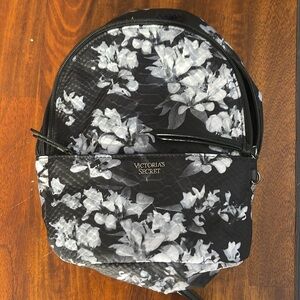 Victoria's Secret Monochrome Floral Mini Backpack